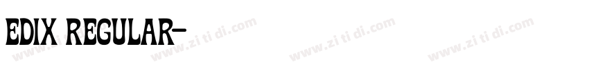EDIX Regular字体转换